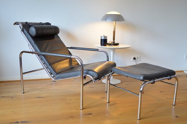 Set of Genni Lounge Chair & Ottoman by Gabriele Mucchi for Zanotta
