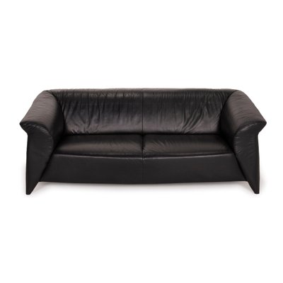 Black Leather Sofa Set From Laauser For, Black Leather Sofa Bed Set