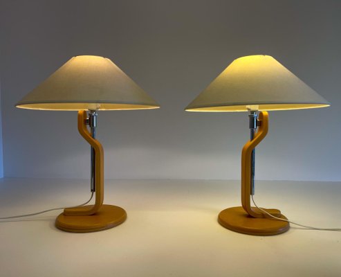Scandinavian Modern Grevie Table Lamps by Lars Bessfel for Atelj