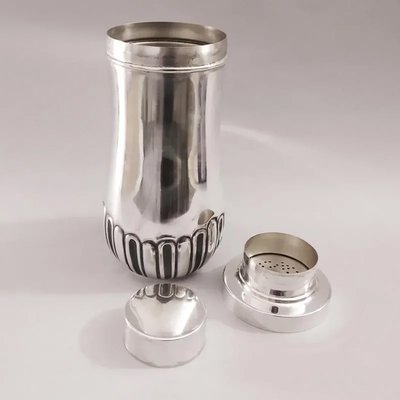 Shaker à cocktail Macabo en acier inoxydable par Aldo Tura, Italie, années 1950, Image 3