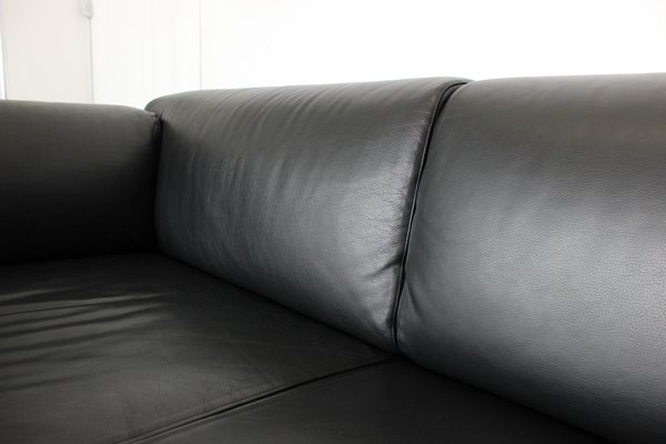 Vintage 250 Met Black Leather Sofa By, How To Dye Leather Couch Black