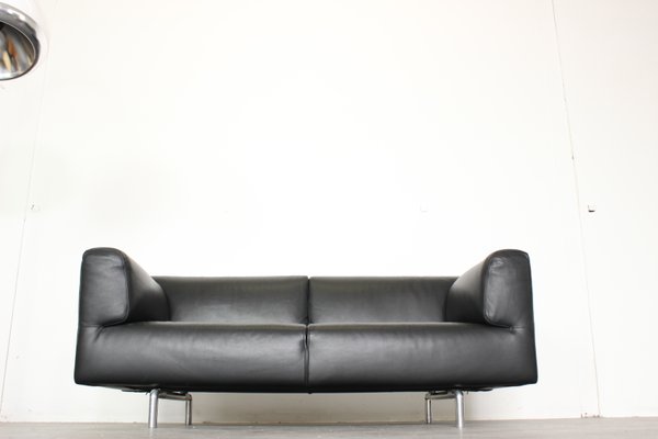 Vintage 250 Met Black Leather Sofa By Piero Lissoni For Cassina At Pamono Vintage 250 Met Black Leather Sofa By, Black Leather Sofa