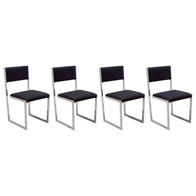 Cantilever leather dining chair hot sale