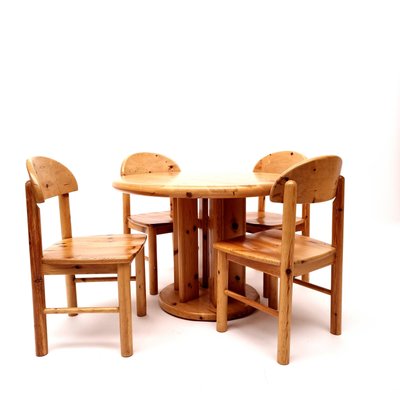 pine childrens table and chairs