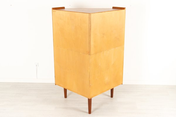 Danish Modern Teak Corner Cabinet, Crosley Furniture Landon Mid Century Modern Bar Cabinet Acorn