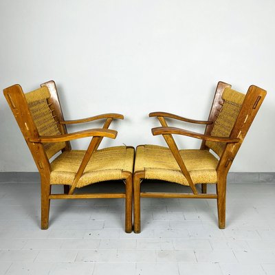Vintage Italian Rope Patio Lounge Chairs 1970s Set Of 2 For At Pamono - Patio Lounge Chair Set Of 2