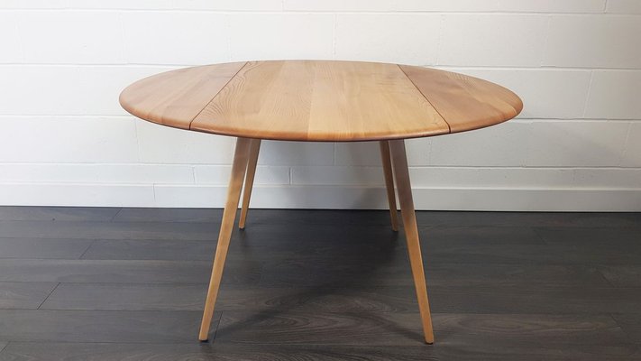 Round Drop Leaf Dining Table By Lucian, Ercol Round Table