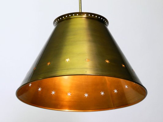 Mid century ceiling light shade top