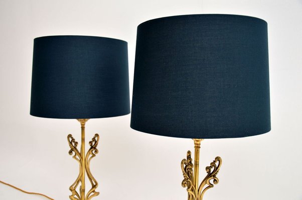 Vintage Italian Brass Table Lamps, Antique Brass Urn Table Lamp