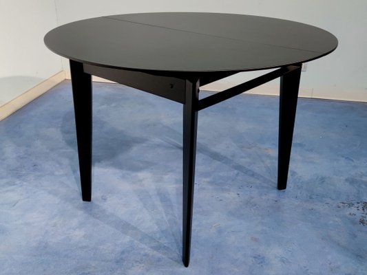 Italian Extendable Dining Table By Vittorio Dassi 1950s For At Pamono Italian Extendable Dining Table By, Black Round Extendable Dining Table Ikea