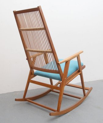 light blue rocking chair