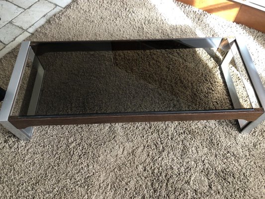 Ligne roset glass coffee table clearance