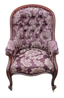 Antique victorian slipper chair best sale