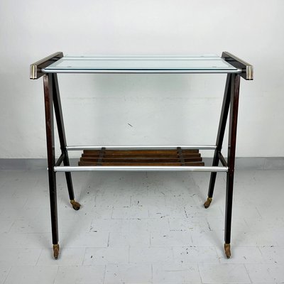 Mid Century Italian TV Stand or Serving Trolley 1960s