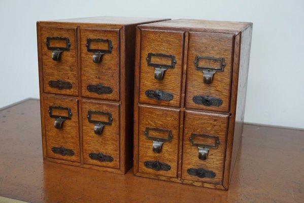French Oak Apothecary Cabinet Filing Cabinet Paris 1920s For Sale At Pamono