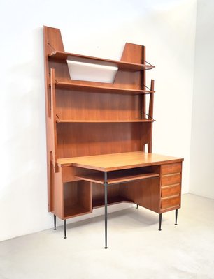 Desk By Gio Ponti 1950s For At Pamono, Desk And Shelving Unit