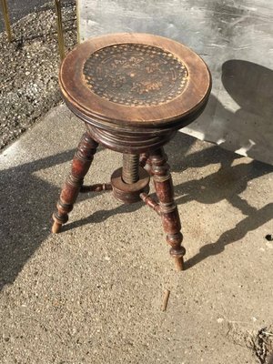 Vintage Piano Stool 1940s for sale at Pamono