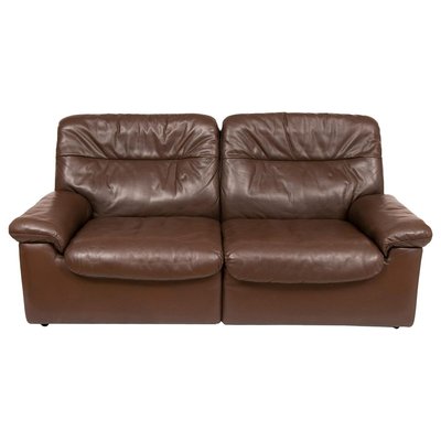 Mid Century Ds 63 Chocolate Brown, Chocolate Brown Leather Sofa Bed