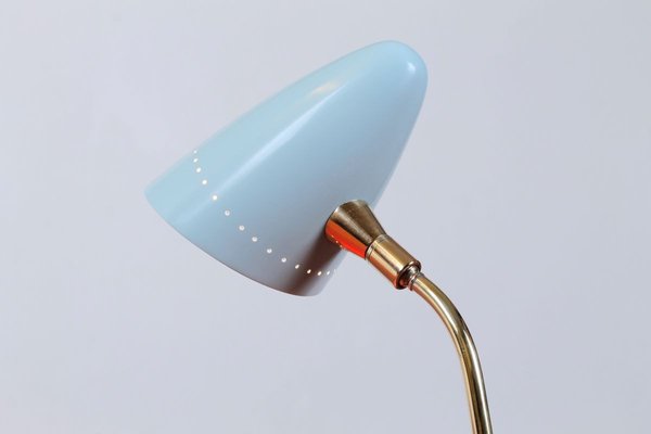 Blue tripod 2024 table lamp
