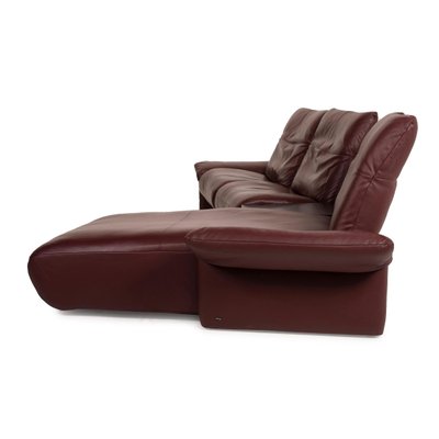 Elena Red Corner Sofa From Koinor For At Pamono Elena Red Corner Sofa From Koinor For, Corner Sofa With Recliner And Chaise Longue