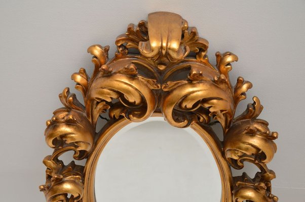 Antique French Rococo Style Giltwood, Rococo Style Gold Mirror