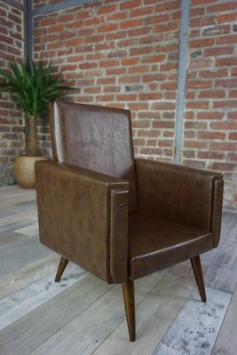 Faux Leather Children S Armchair, Kids Brown Leather Chair