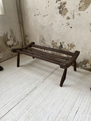 Vintage Brutalist Luggage Rack or Bench 