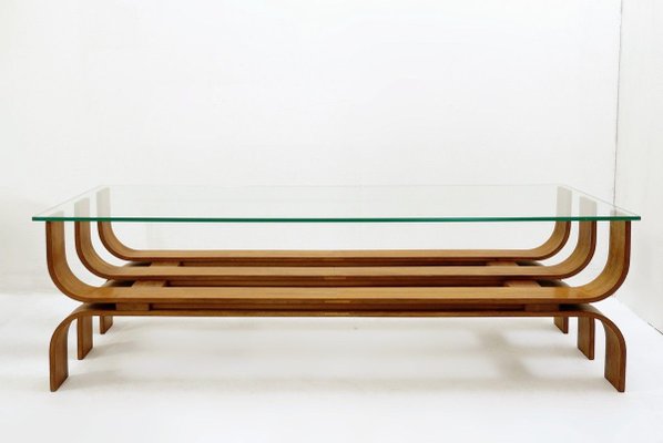 Bentwood Slatted Coffee Table For Sale At Pamono