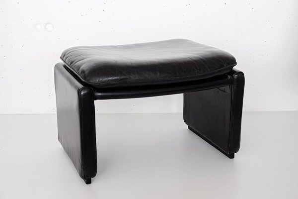 Swiss Buffalo Leather Ds50 Stool From, Leather Vanity Bench