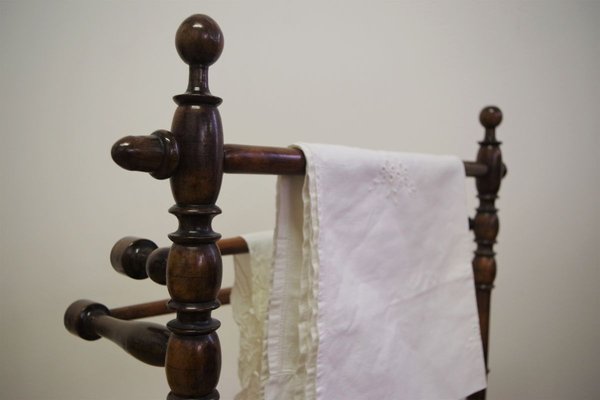 Walnut Towel Rack 1930s for sale at Pamono
