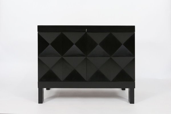Stained Oak Sideboard Or Bar Cabinet, Black Sideboard Cabinet