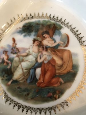 Belle Assiette Florale En Porcelaine Reticulée KPM Berlin