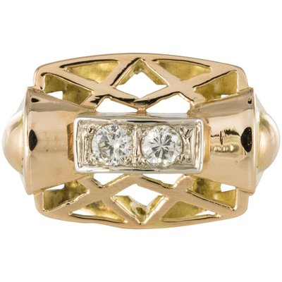20 Carat Emerald Cut Men's Diamond Chandelier Ring