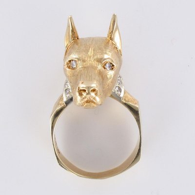 dog head ring