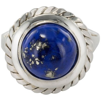 Vintage 4,76 Carat Lapis Lazuli White 