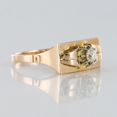 Buy Vintage Engage Ring Wedding Set Bespoke Hand Made 1940s Antique Diamond  Rings 14k White Gold Size 6 Online in India - Etsy