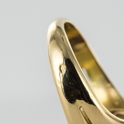 modder lint zeevruchten French 18 Karat Yellow Gold Ring, 1980s for sale at Pamono