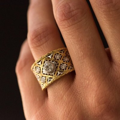 Large diamond band ring clearance