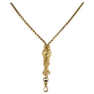 18 Karat Yellow Gold Necklace, 1940s 