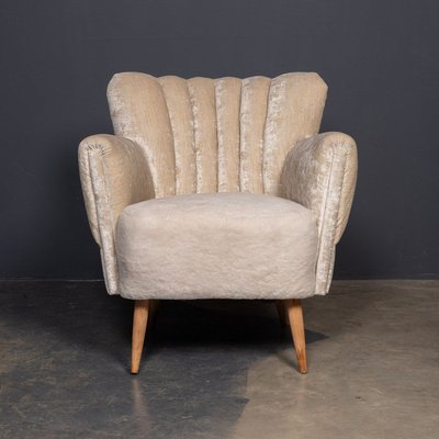 20th Century Boudoir Shell Back Chairs 1950s Set of 2 for sale