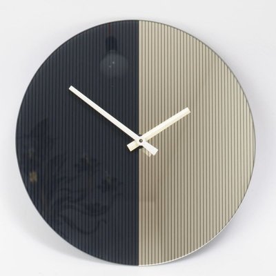 Postmodern Mirror Wall Clock from Scholer, 1980s for sale at Pamono