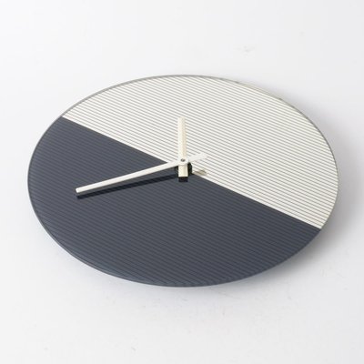 Postmodern Mirror Wall Clock from Scholer, 1980s for sale at Pamono
