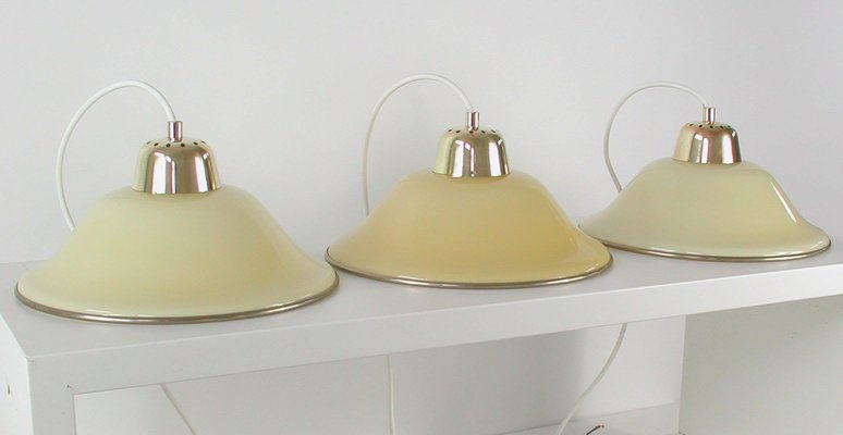 Hängelampe Deckenlampe Art Deco Jugendstil Bauhaus Opalglas Messing Antik Lampe 