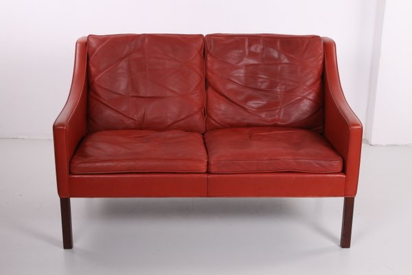 Vintage Leather 2 Seater Sofa By Borge, Vintage Leather Sofa Ireland