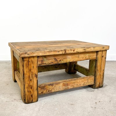 Industrial Wooden Coffee Table For, Industrial Metal Round Clock Coffee Table