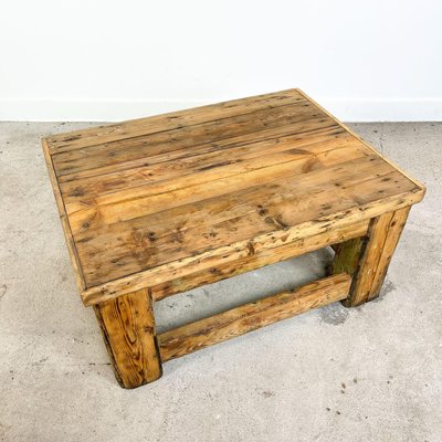 Industrial Wooden Coffee Table For, Industrial Metal Round Clock Coffee Table