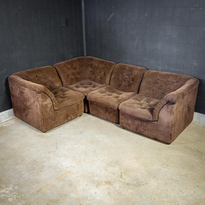 Vintage Brown Modular Corner Sofa For Sale At Pamono