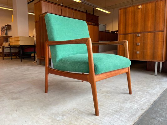 Swedish Teak Easy Chair by Alf Svensson for DUX 1950s for sale at