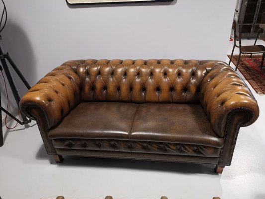 Chesterfield Sofa For At Pamono, Chesterfield Leather Couch Used
