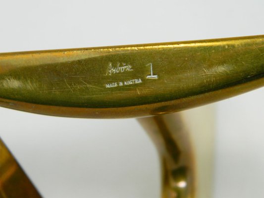 Vintage Brass Model 4630 Bookends by Carl Auböck for Werkstätte
